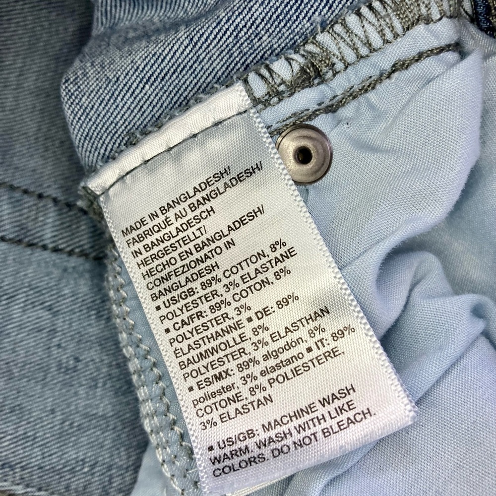 Daily Ritual ~ Straight Leg Cropped Jeans raw hem - Picture 7 of 8